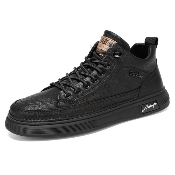 Platform Breathable Waterproof Leather Shoes Casual Sport Shoes Fashion Retro Casual Shoes-dc877